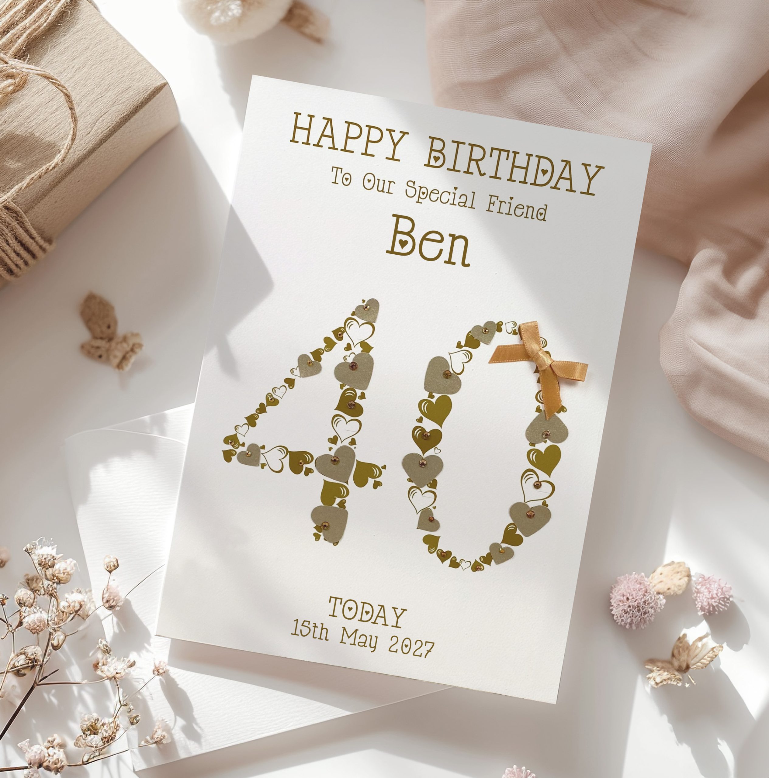 Men's 40th Birthday Card