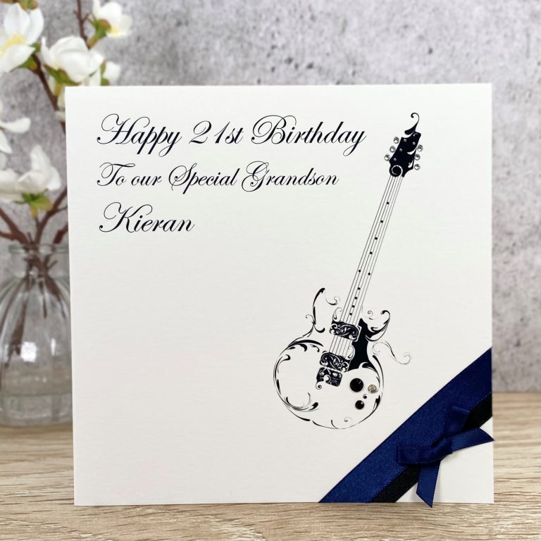 Handmade Birthday Card ‘Guitar’