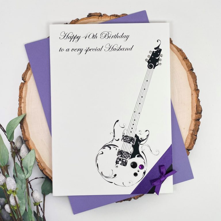 Handmade Birthday Card ‘Guitar’