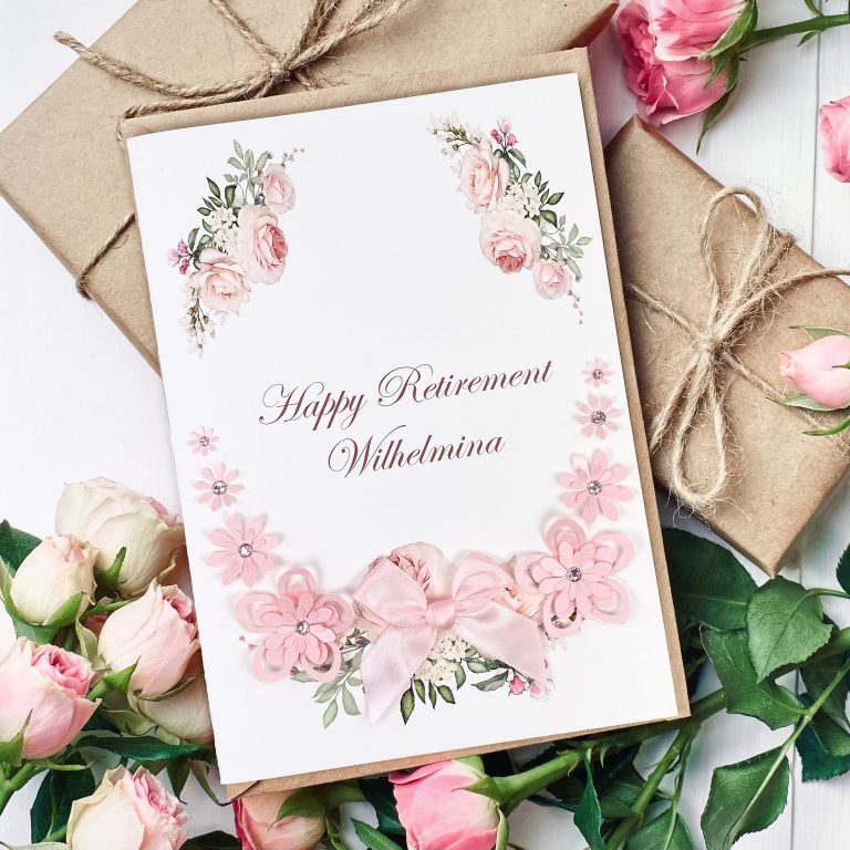 Handmade Retirement Card “Florals”