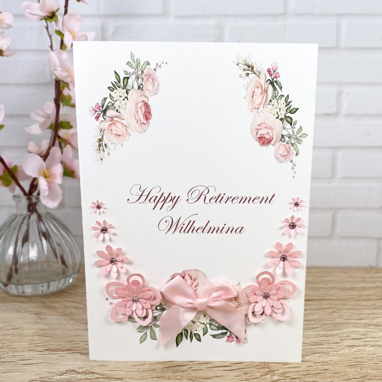 Handmade Retirement Card “Florals”
