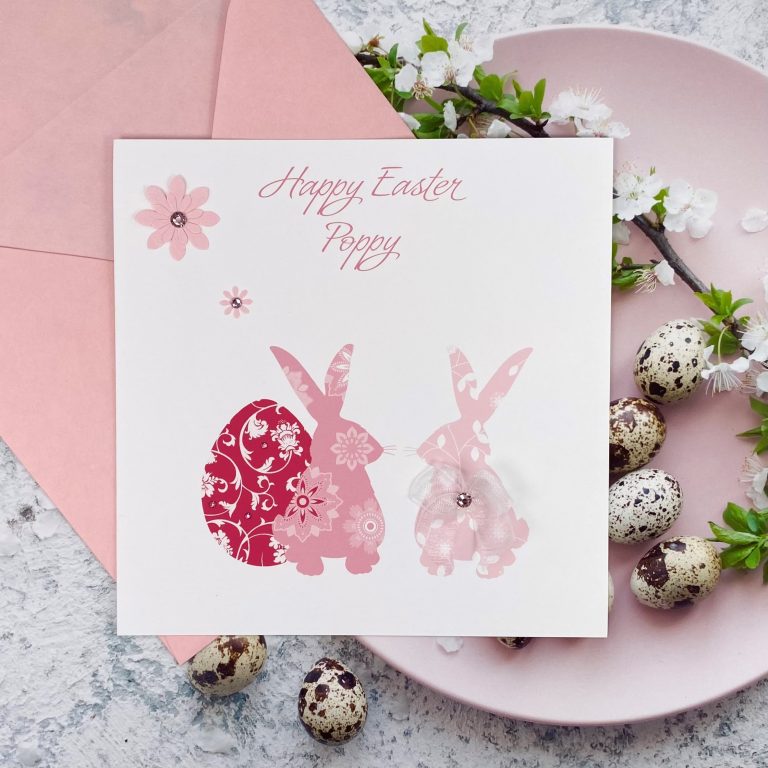 Handmade Easter Card ‘Easter Bunnies’