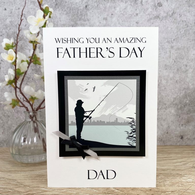 Handmade Father’s Day Card ‘Fishing’