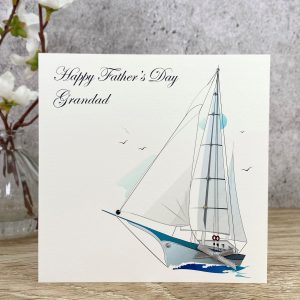 Handmade Father's Day Card Sailing Boat A5 Large Card