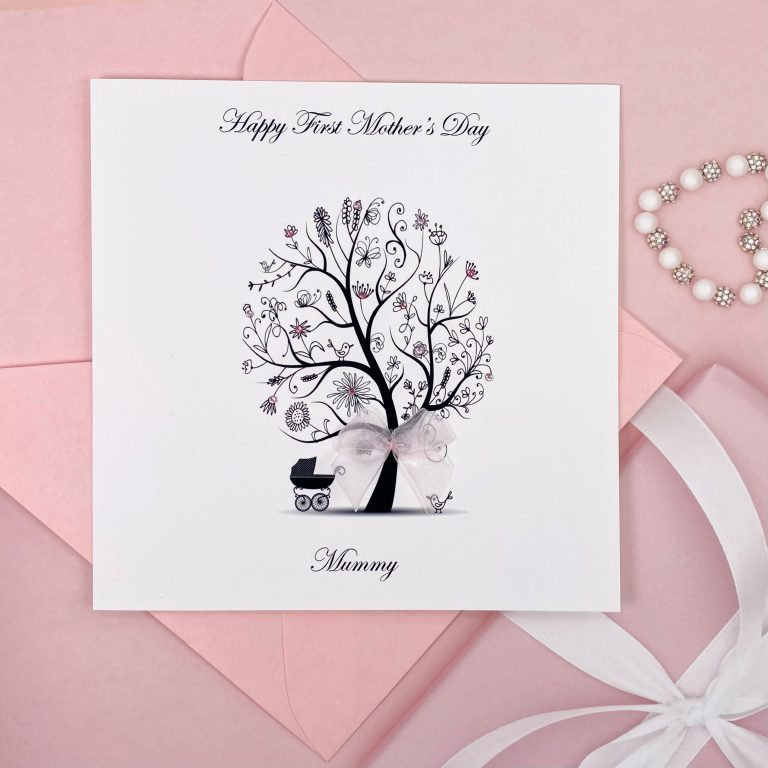 Handmade First Mother’s Day Card ‘Pram’