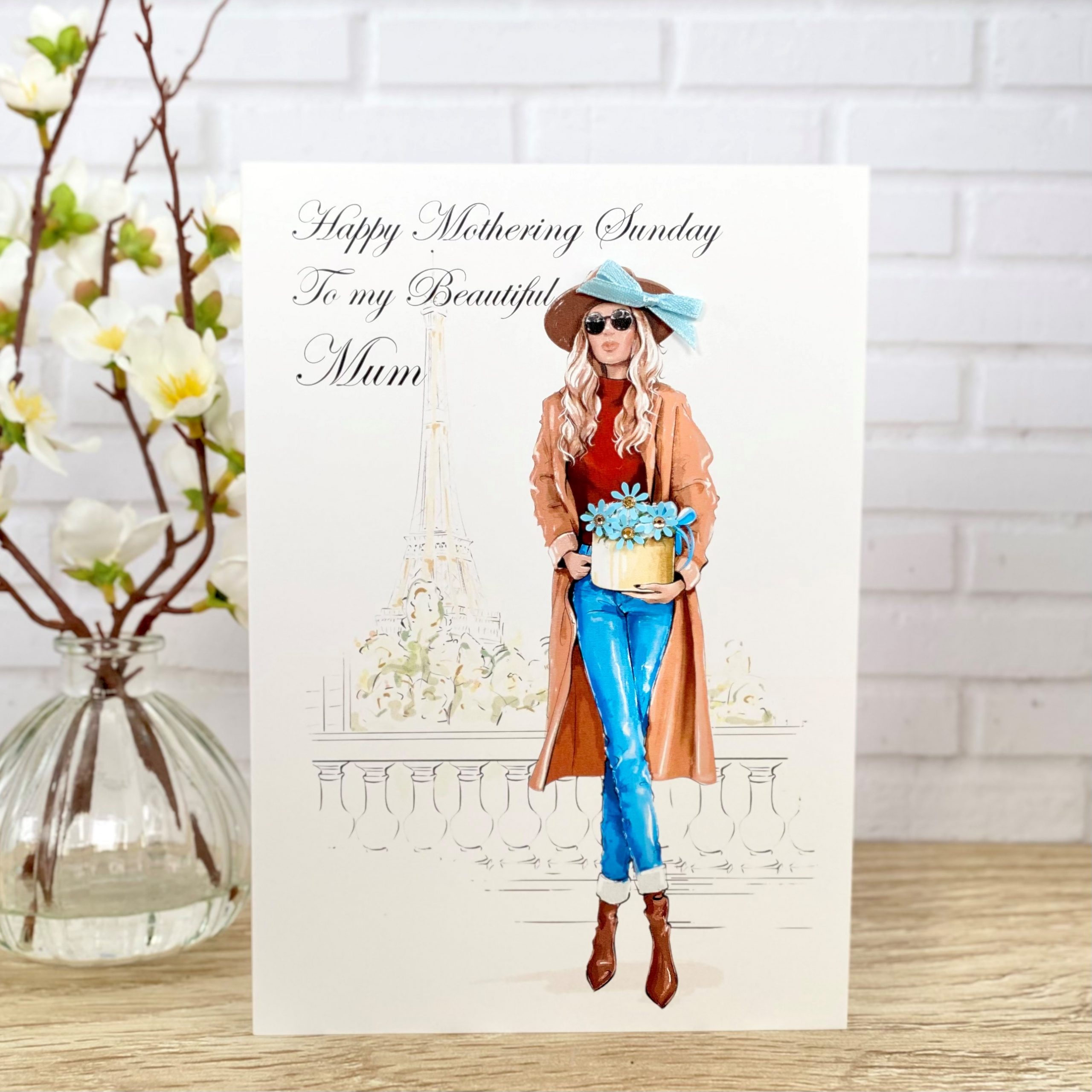 Handmade Mother's Day Card Flower Gift A5 Large Card