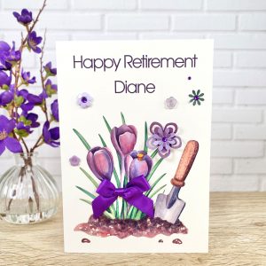 Handmade Retirement Card Gardening A5 Large Card