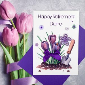 Handmade Retirement Card Gardening A5 Large Card
