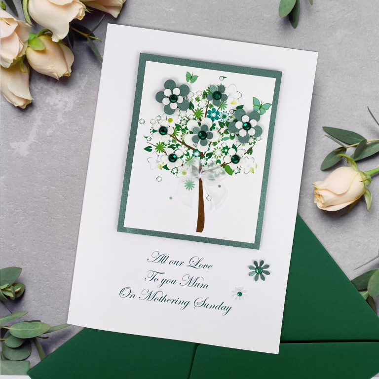 Luxury Handmade Mother’s Day Card ‘Floral Tree’