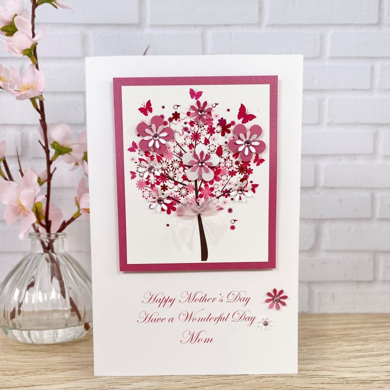 Luxury Handmade Mother’s Day Card ‘Floral Tree’