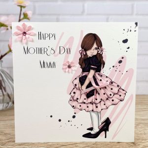 Mother's Day Card Young Daughter Square Card
