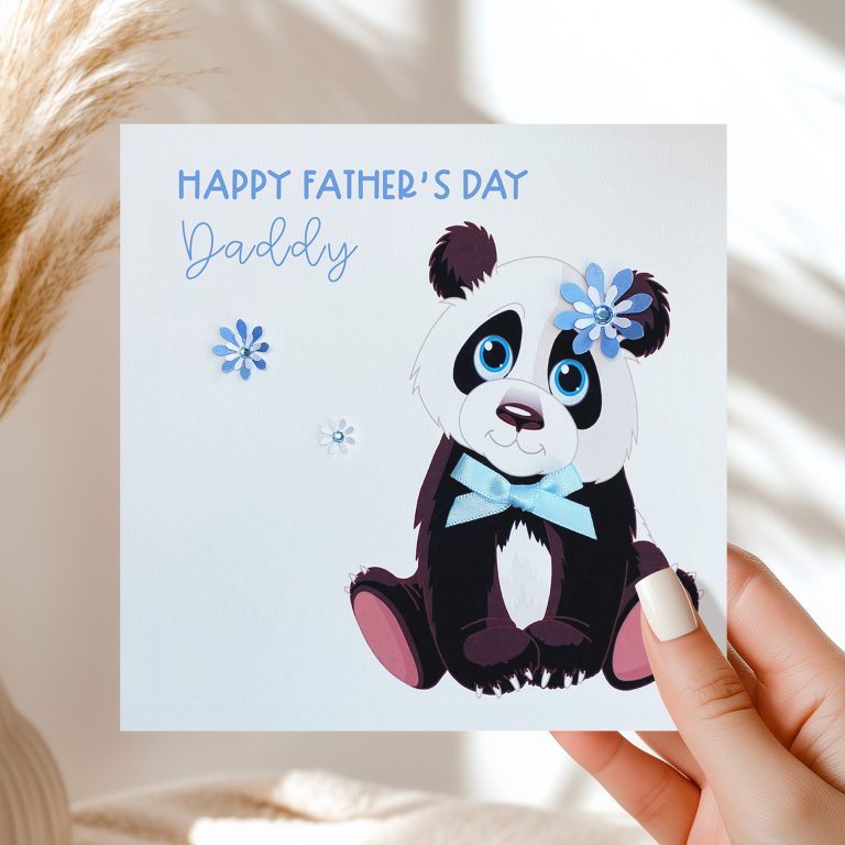 Handmade Father’s Day Card ‘Panda’
