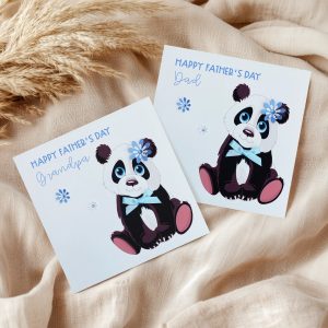 Personalised Father's Day Panda Card