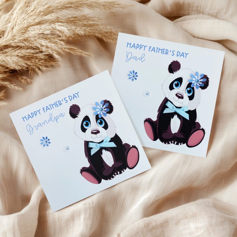 Handmade Father’s Day Card ‘Panda’