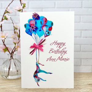 Handmade Birthday Card Aerial Hoop A5 Large Cards