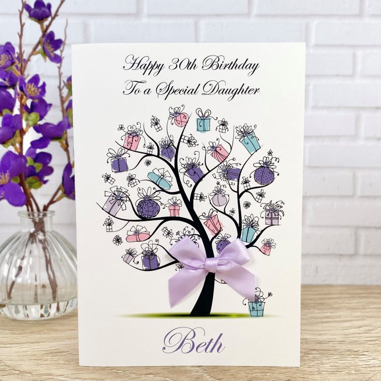 Handmade Birthday Card ‘Gift Tree’