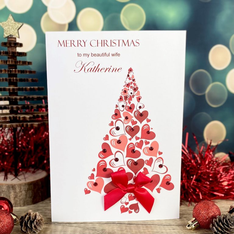 Handmade Christmas Card ‘Heart Tree’