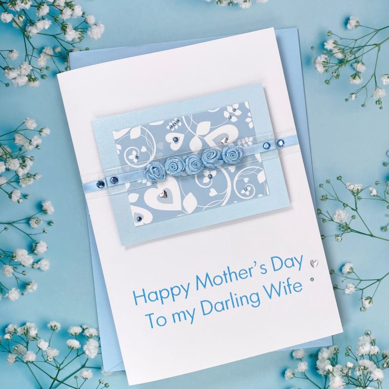 Luxury Handmade Mother’s Day Card ‘Roses’