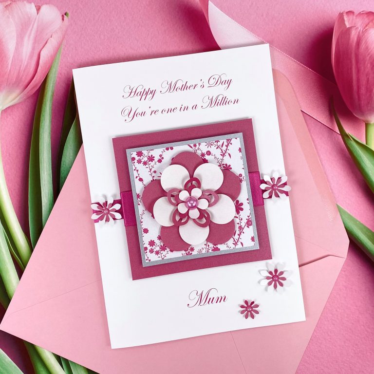 Luxury Handmade Mother’s Day Card ‘Exquisite Flower’