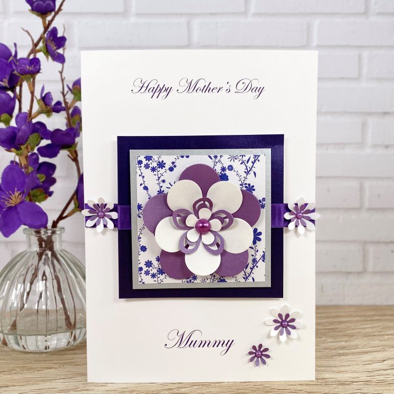 Luxury Handmade Mother’s Day Card ‘Exquisite Flower’