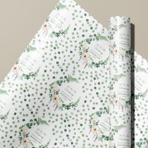 Sage Wedding Wrapping Paper