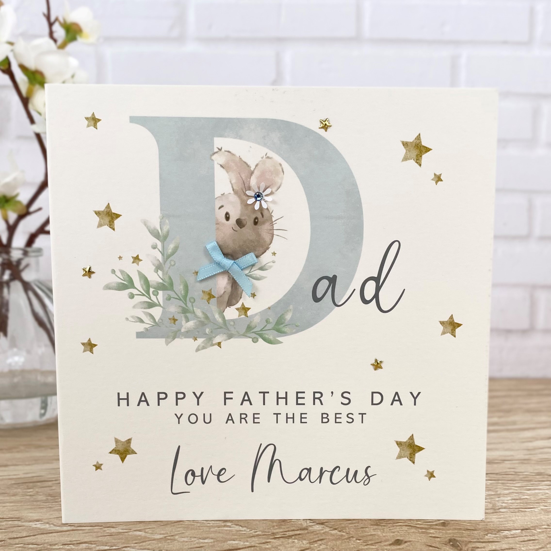 Father's Day Blue Dad Card