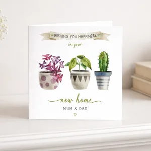 Personalised New Home Cactus Card