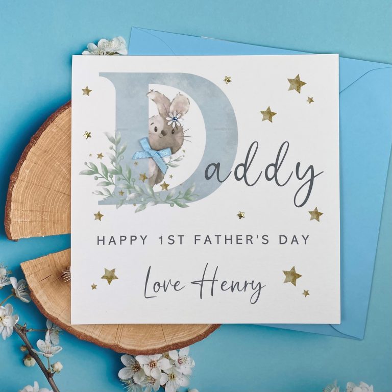 Handmade Father’s Day Card ‘Bunny’