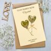 Handmade Birthday Card Golden Balloons A5 Large Card
