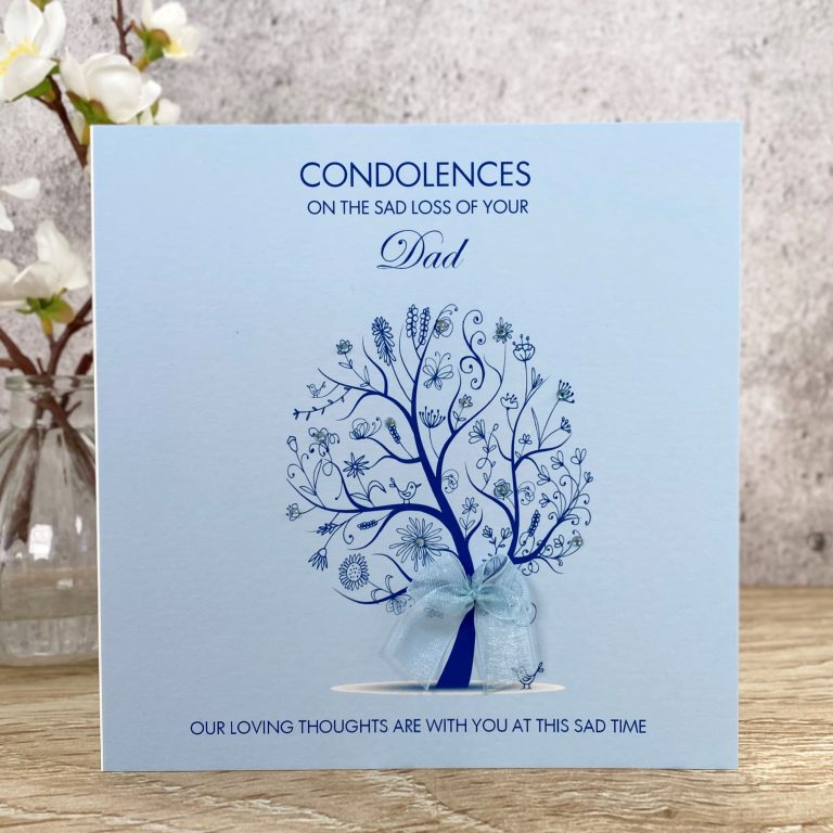 Handmade Sympathy Card ‘Floral Tree’
