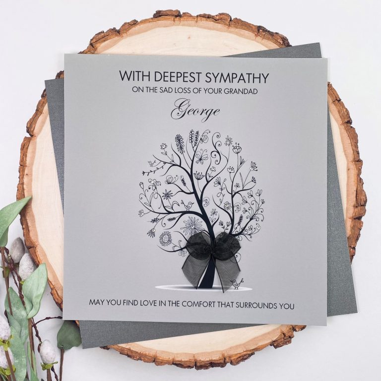 Handmade Sympathy Card ‘Floral Tree’