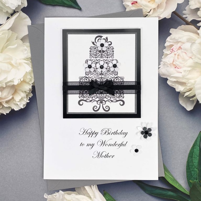 Luxury Handmade Birthday Card ‘Cake’