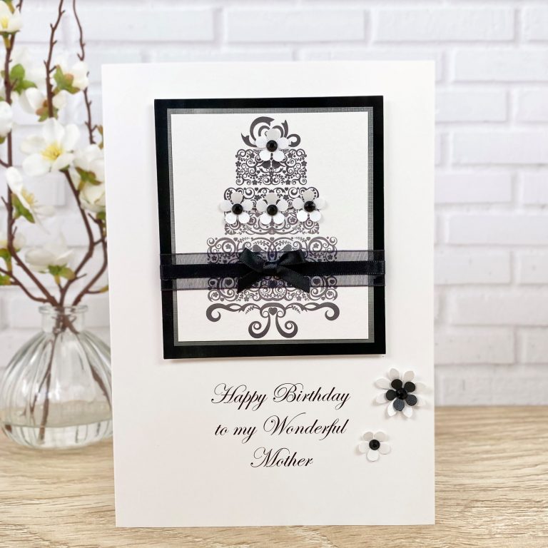 Luxury Handmade Birthday Card ‘Cake’