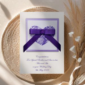 Luxury Wedding Heart Card