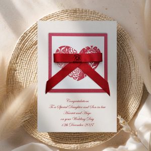 Luxury Wedding Heart Card
