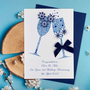 Handmade 3rd Wedding Anniversary Cards