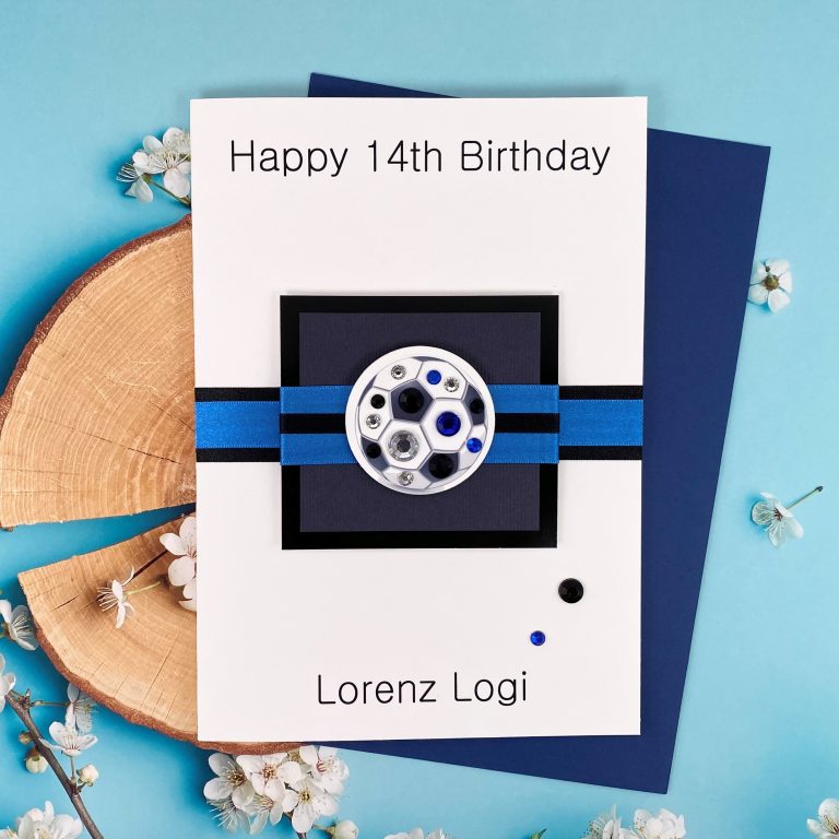 Handmade Birthday Card ‘Football’