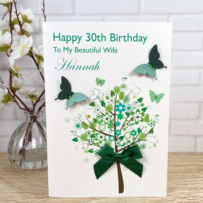 Handmade Birthday Card ‘Flower Tree’