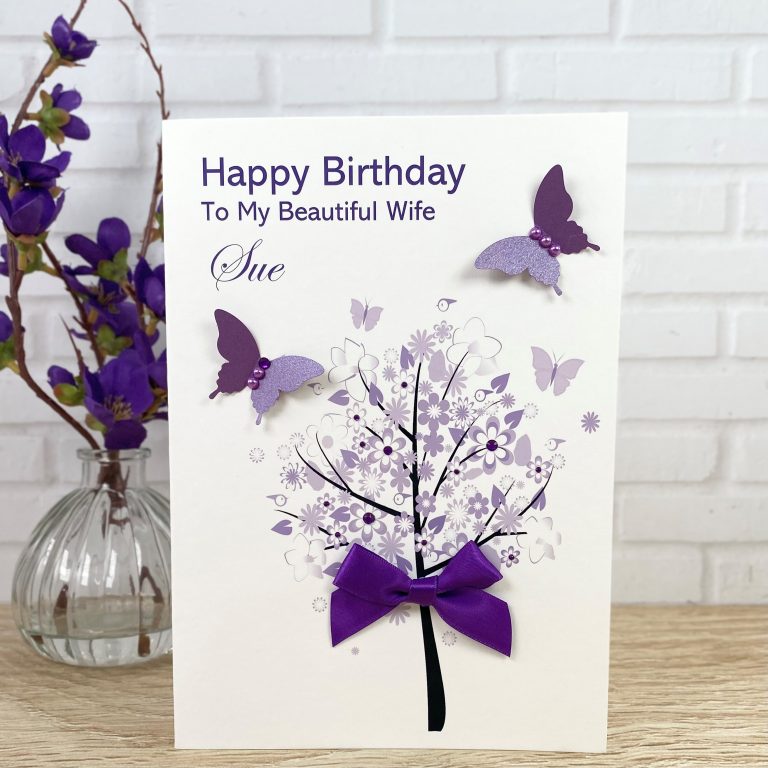 Handmade Birthday Card ‘Flower Tree’
