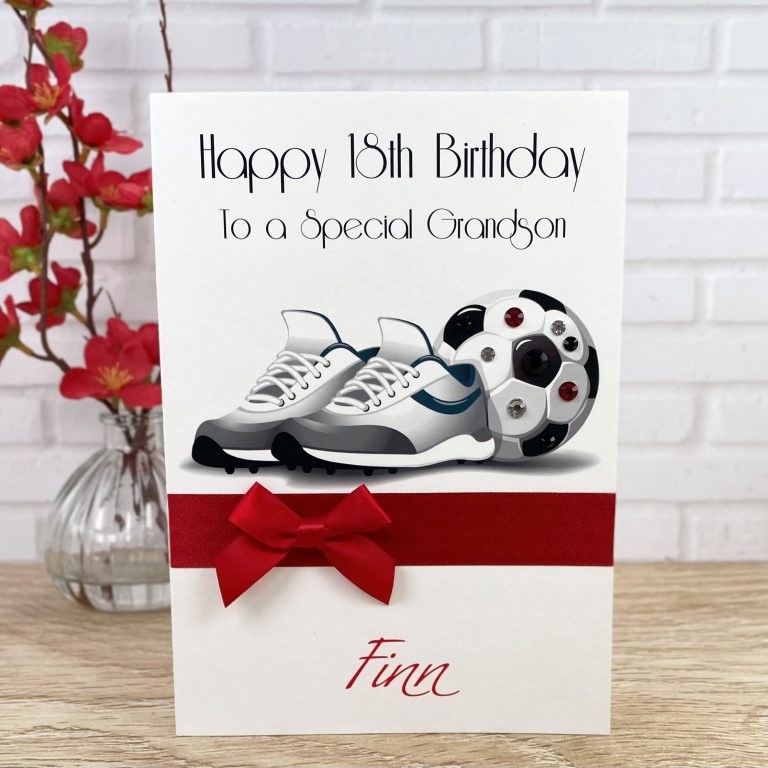 Handmade Birthday Card ‘Football’
