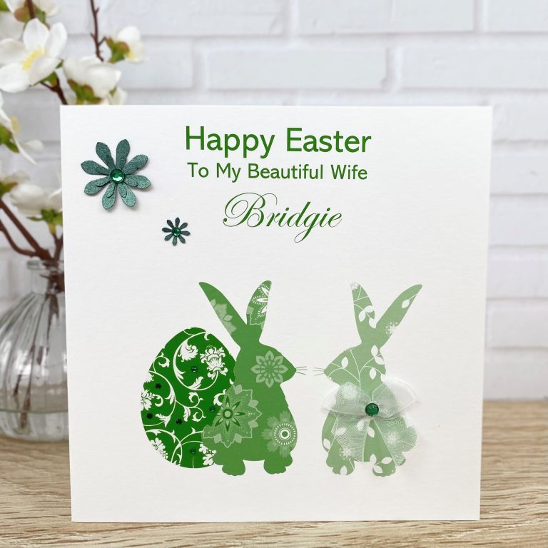 Handmade Easter Card ‘Easter Bunnies’