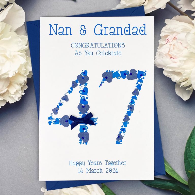 Handmade Wedding Anniversary Card ‘Any Year’