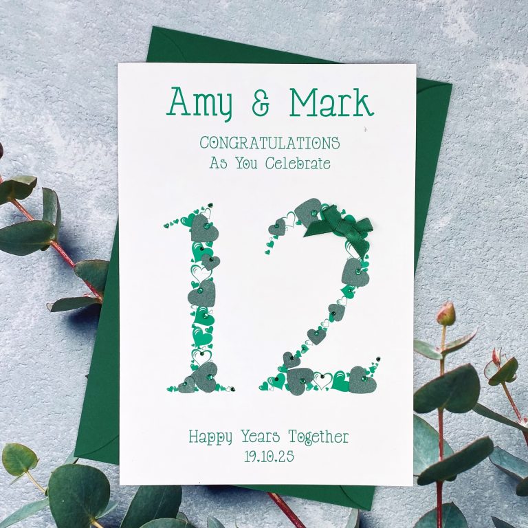 Handmade Wedding Anniversary Card ‘Any Year’