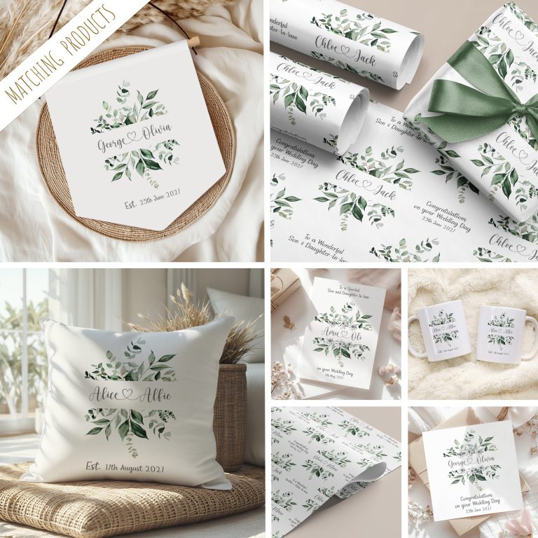 Personalised Newly Wed Cushion Gift