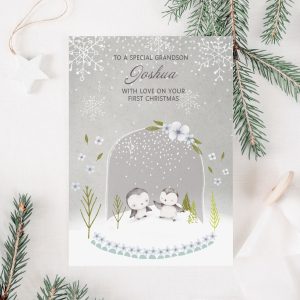 1st Christmas Penguin Card