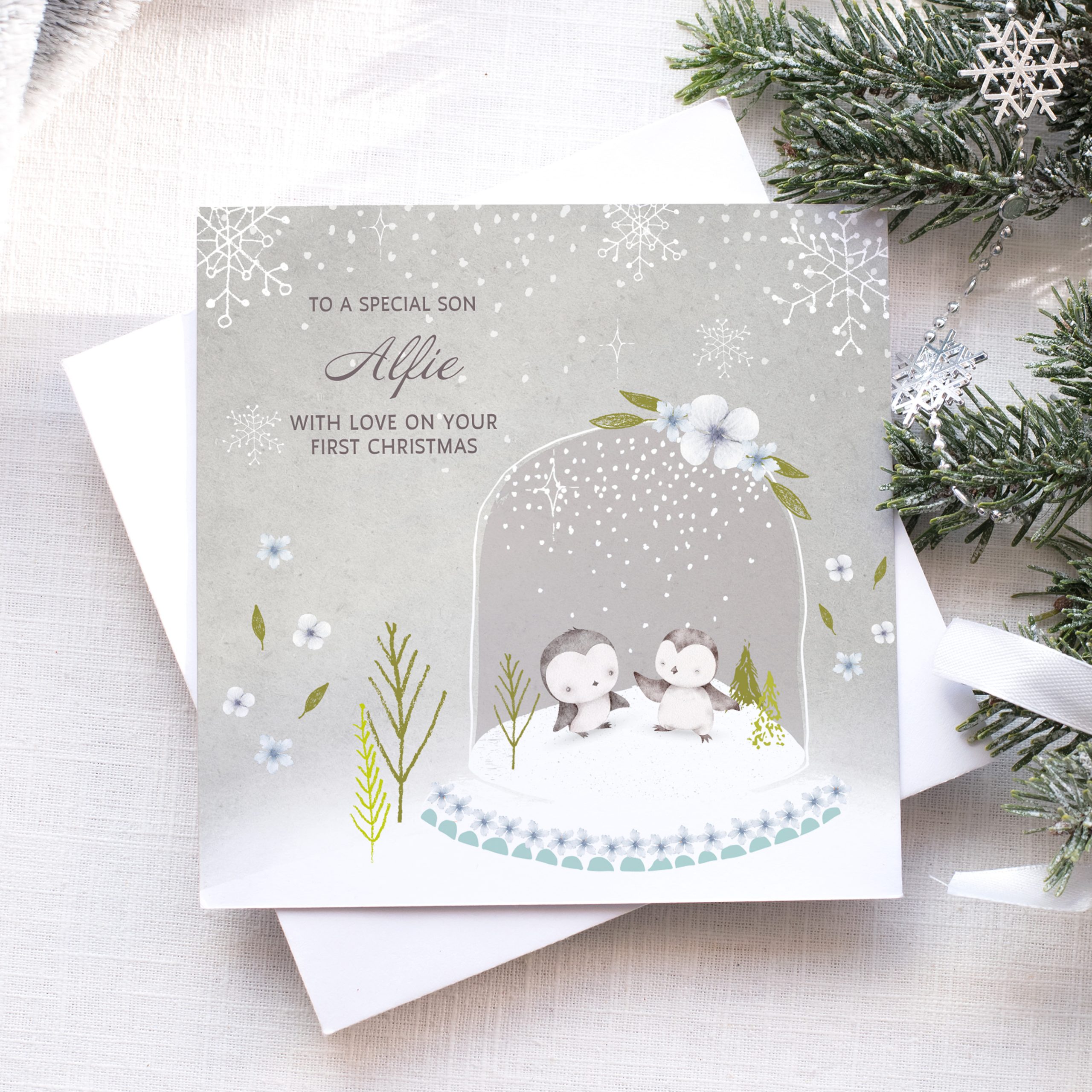 1st Christmas Penguin Card