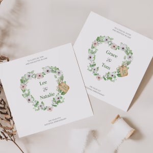 Personalised Wedding Anniversary Card
