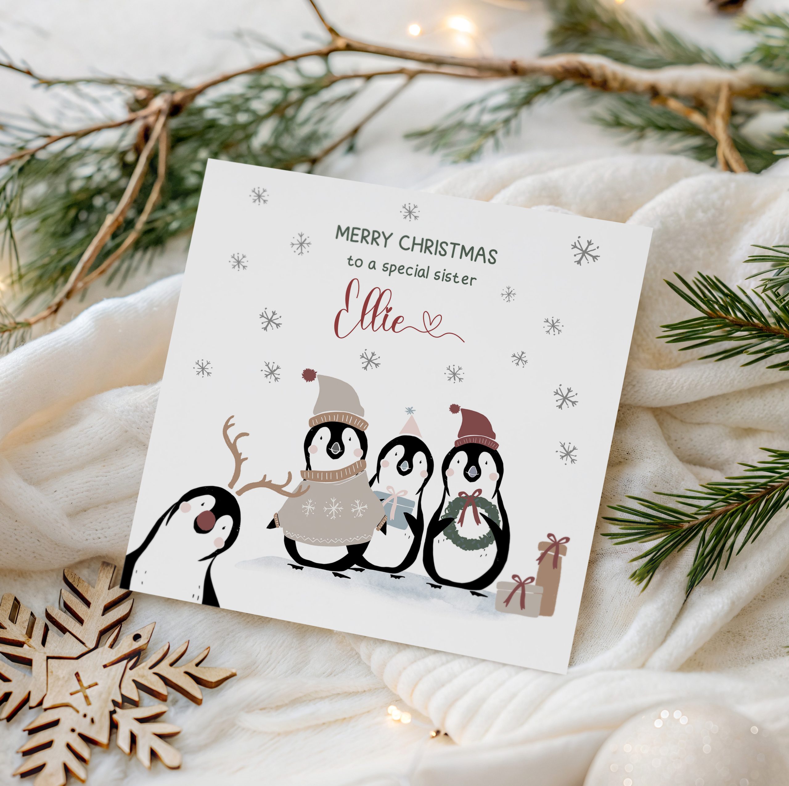 Christmas Penguin Card