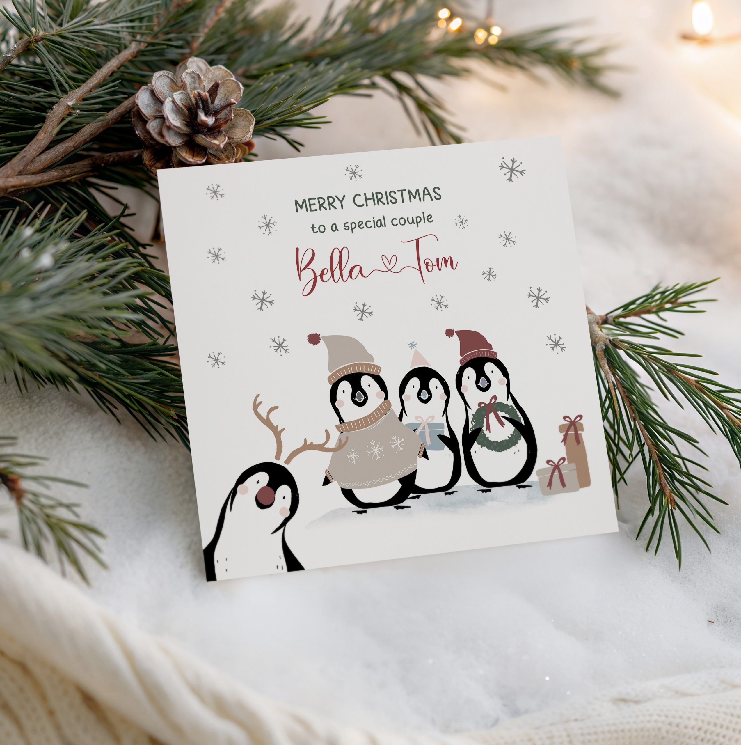 Christmas Penguin Card