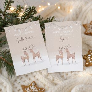 Reindeer Christmas Card